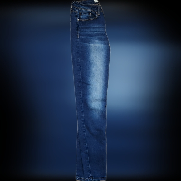 #K40 California Vintage Girls Blue Distressed Cotton Jeans - Picture 9 of 12